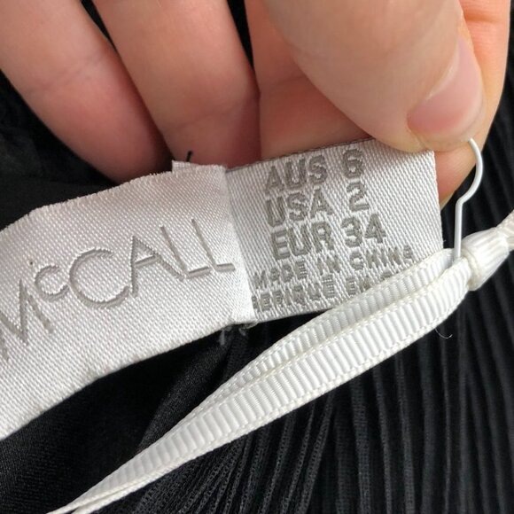 NWT Alice McCall black pleated chiffon ruffle “What  Do You Mean” top - Picture 8 of 16